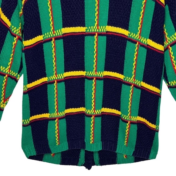 VTG Izod Retro Plaid Handknit Cardigan Sweater Plus Size 2X Relaxed Fit
Grandma - Picture 6 of 16